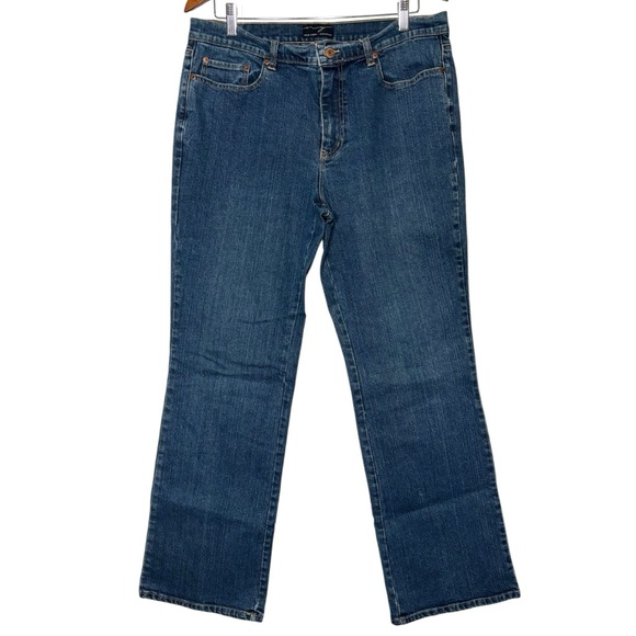 New York & Company‎ Blue Straight Leg Jeans Size 16 - Picture 1 of 5